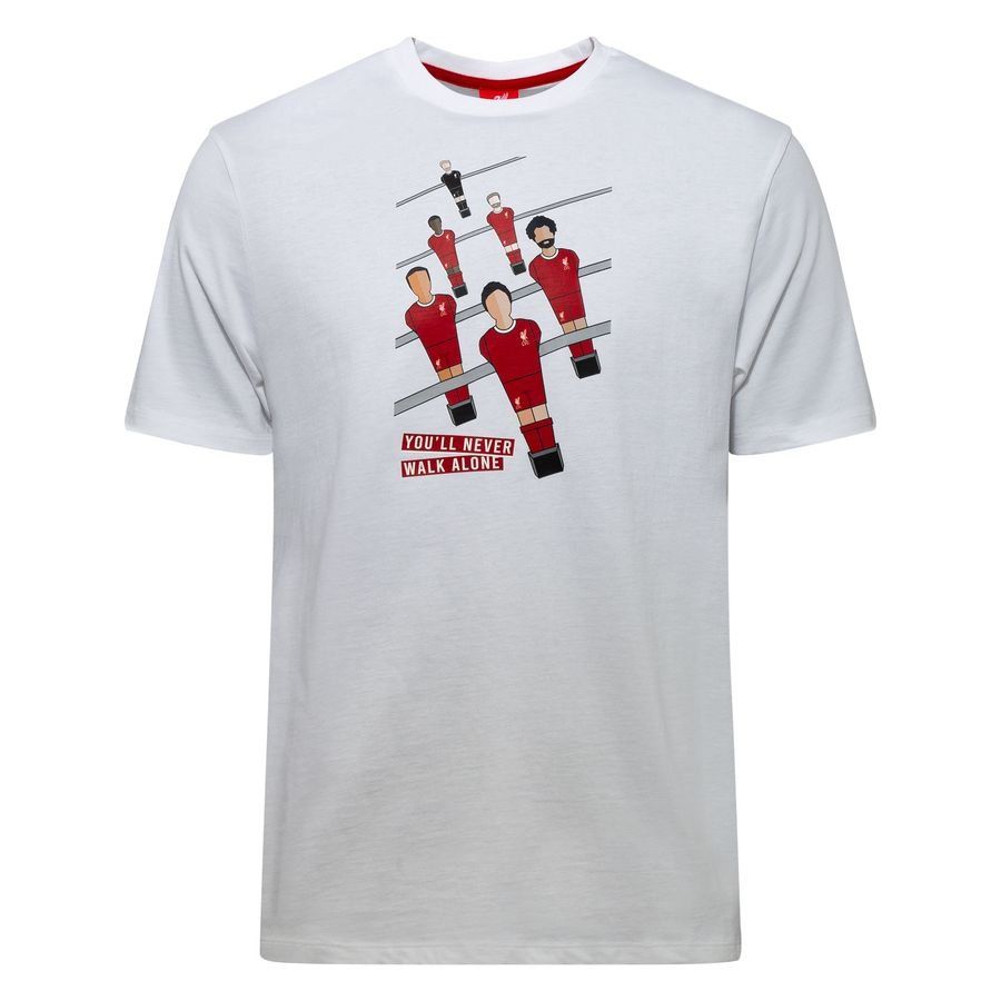 Liverpool T-Shirt Player - White/Red Kids-SoccerKits Hub | Buy Soccer Jerseys Online